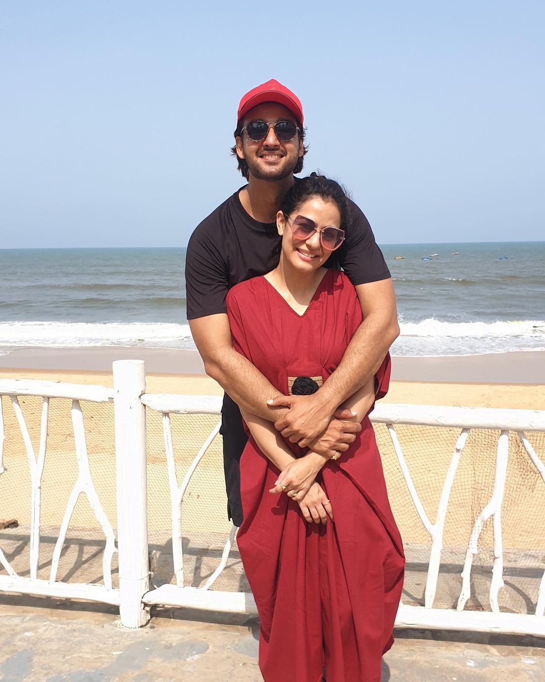 Sourabh Raaj Jain and Ridhima ma'am vacation in Goa, in May 2022
